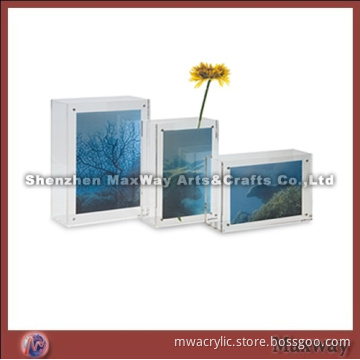 White Square Fashional Acrylic/Lucite Photo/Picture Frame